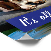 Basset Hond in zonnebril Poster (Hoek)