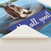 Basset Hond in zonnebril Sherpa Deken (3/4)