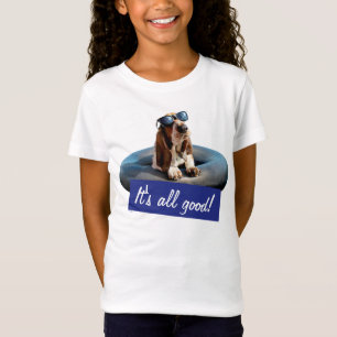 Basset Hond in zonnebril T-shirt