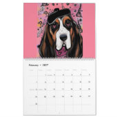 BASSET HOND KALENDER (Feb 2027)