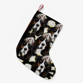 BASSET HOND KLEINE KERSTSOK