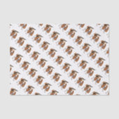 Basset Hond met snoeprietpapier Tissuepapier (Voorkant)