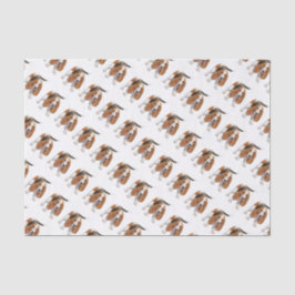 Basset Hond met snoeprietpapier Tissuepapier