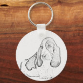 Basset hond sleutelhanger (Voorkant)