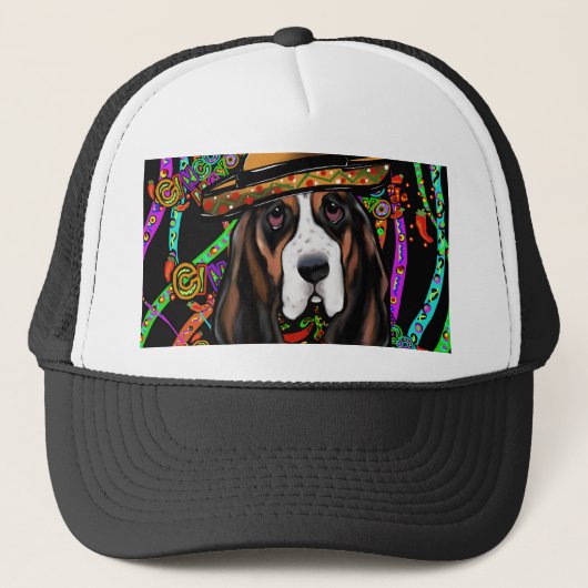 BASSET HOND TRUCKER PET (Voorkant)