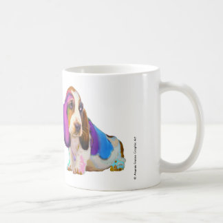 Basset Hond vol kleuren Mok