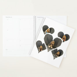 Basset hondpuppy organizer