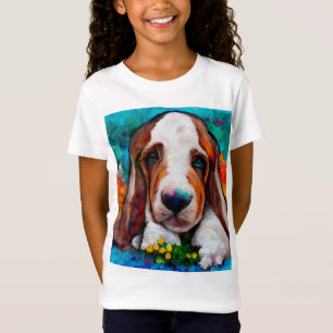 Basset hondshond meisjes T-Shirt