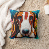 Basset hondshond schattige kussen (Deken)