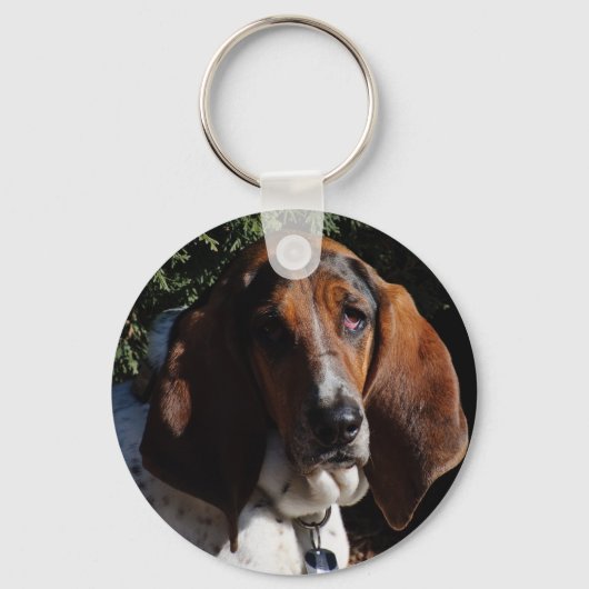 Basset Hound 01 Sleutelhanger (Voorkant)