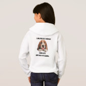 Basset Hound 100 dagen schoolhoodie (Achterkant volledig)
