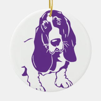 BASSET HOUND [13] KERAMISCH ORNAMENT