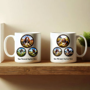 Basset Hound 6-Afbeelding koffie Mok ontwerp