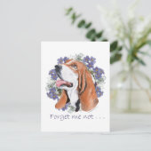 Basset Hound Aandenken Briefkaart (Staand voorkant)