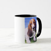 Basset Hound Afbeelding Mok (Voorkant rechts)