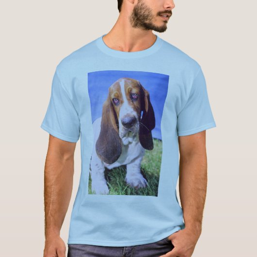 Basset Hound Afbeelding T-shirt (Voorkant)