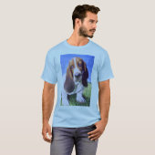 Basset Hound Afbeelding T-shirt (Voorkant volledig)