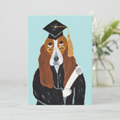 Basset Hound Afgestudeerd Kaart (Staand voorkant)