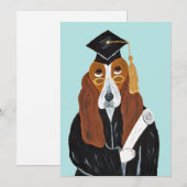 Basset Hound Afgestudeerd Kaart (Voorkant / Achterkant)
