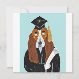 Basset Hound Afgestudeerde Bedankkaart