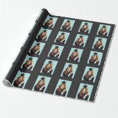 Basset Hound Afgestudeerde Cadeaupapier (Uitgerold)