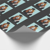 Basset Hound Afgestudeerde Cadeaupapier (Hoek)
