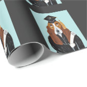 Basset Hound Afgestudeerde Cadeaupapier (Rol Hoek)