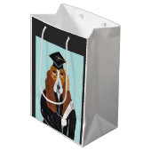 Basset Hound Afgestudeerde Medium Cadeauzakje (Voorkant Gekanteld)