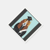 Basset Hound Afgestudeerde Servet (Hoek)