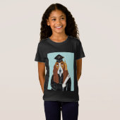 Basset Hound Afgestudeerde T-shirt (Voorkant volledig)