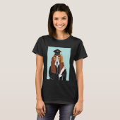 Basset Hound Afgestudeerde T-shirt (Voorkant volledig)