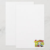 Basset_Hound_Agility Briefpapier (Voorkant / Achterkant)