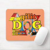 Basset Hound Agility Cadeaus Muismat (Met muis)