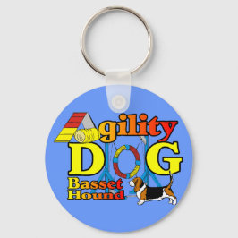 Basset Hound Agility Cadeaus Sleutelhanger