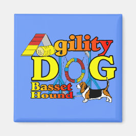 Basset Hound Agility Gifts Magneet