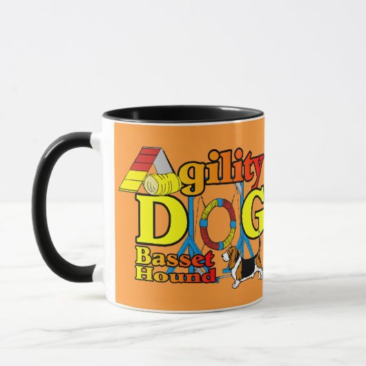 Basset Hound Agility Gifts Mok (Links)