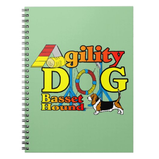 Basset_Hound_Agility Notitieboek (Voorkant)