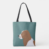 Basset Hound Allover Tas (Achterkant)