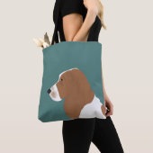 Basset Hound Allover Tas (Dichtbij)