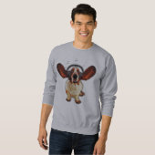 Basset Hound American Apparel Raglan Sweatshirt (Voorkant volledig)