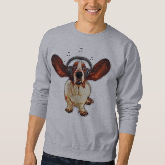 Basset Hound American Apparel Raglan Sweatshirt (Voorkant)
