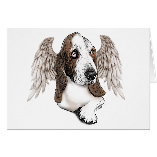 Basset Hound Angel (Voorkant Horizontaal)