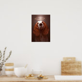Basset Hound Angel Poster (Keuken)