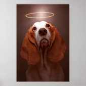 Basset Hound Angel Poster (Voorkant)
