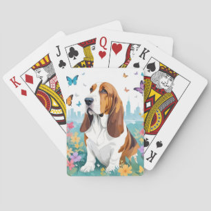 Basset Hound Animal Natuur City Street Art Pokerkaarten