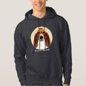Basset Hound Art Hoodie (Voorkant)