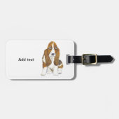 Basset Hound Bagagelabel (Voorkant horizontaal)