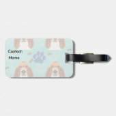 Basset Hound Bagagelabel (Achterkant horizontaal)