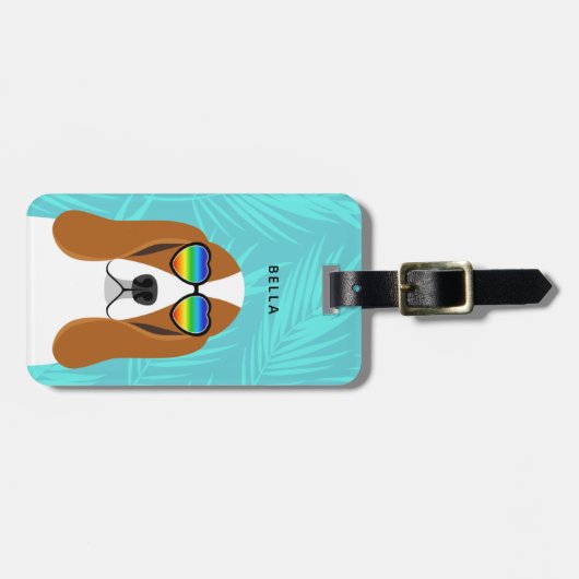 Basset Hound-Bagagelabels Bagagelabel (Voorkant horizontaal)