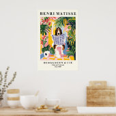 Basset Hound Bathroom Print Matisse Style Dog (Keuken)